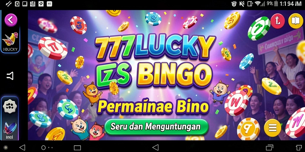 Gameplay seru dalam aplikasi Bingo 777LUCKY.