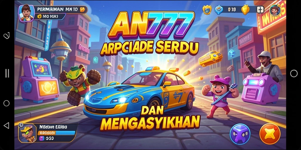 Tampilan gameplay AN777 dengan aksi arcade yang seru.