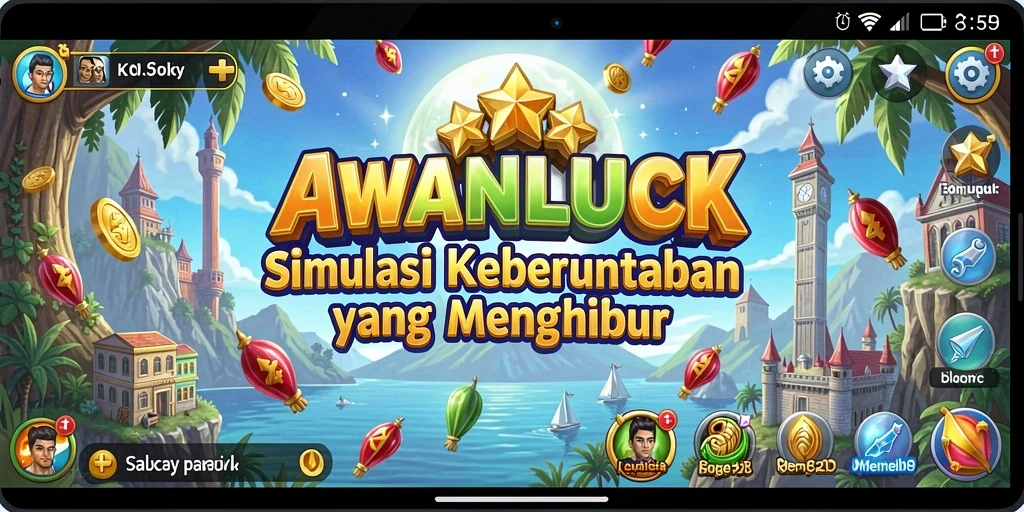 Tampilan menarik dari gameplay AWANLUCK yang penuh tantangan.