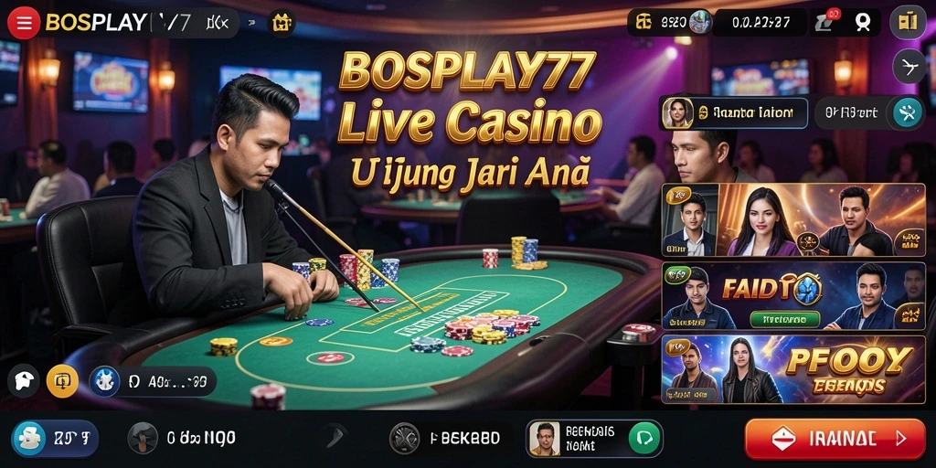 Gameplay Live Casino yang mendebarkan dengan dealer profesional.