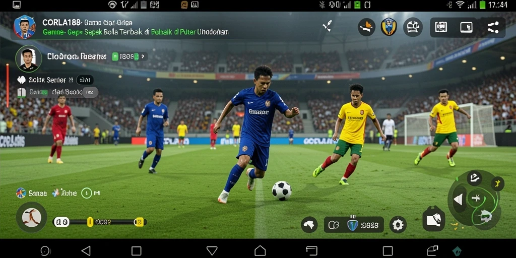 Tampilan gameplay seru dari CORLA188 yang menghadirkan pengalaman sepak bola nyata.