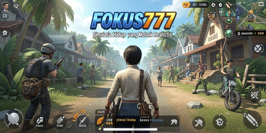 Tampilan gameplay FOKUS777 dengan interaksi karakter yang menarik.