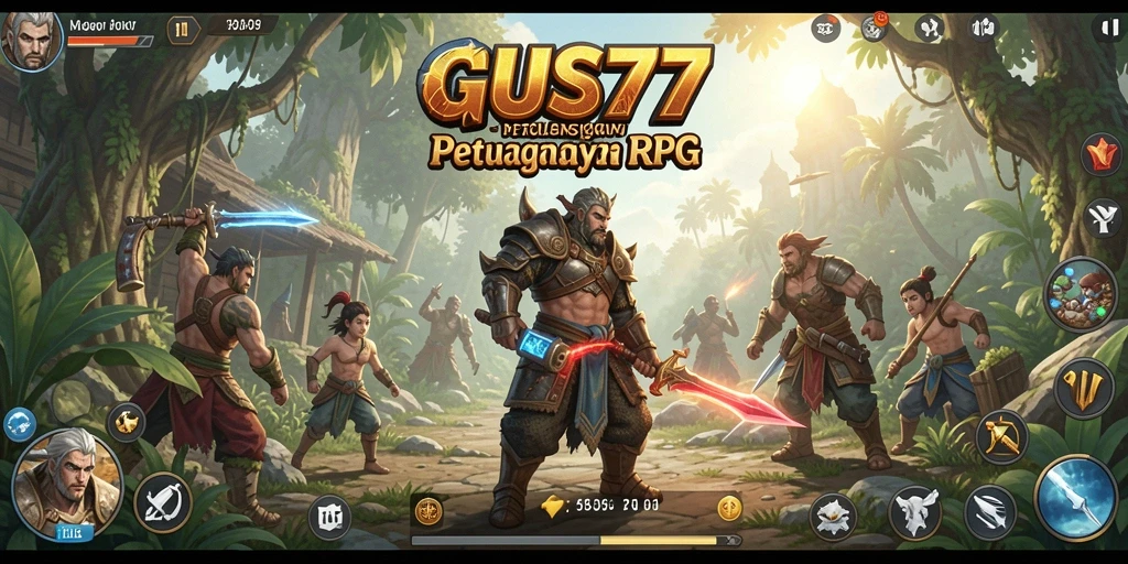 Tampilan gameplay RPG GUS77 yang mendebarkan dan penuh aksi.