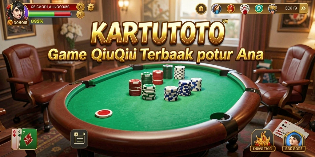 Screenshot gameplay menarik KARTUTOTO yang menampilkan suasana QiuQiu.