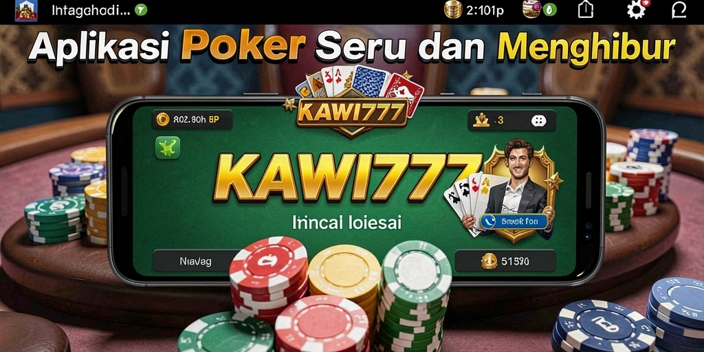 Screenshot KAWI777 menampilkan gameplay Poker penuh aksi.