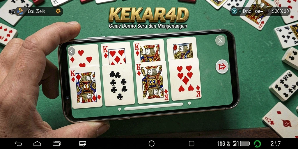 Tampilan gameplay seru dalam permainan Domino KEKAR4D.