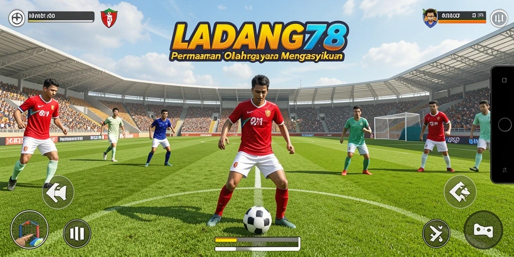 Tampilan gameplay <strong>LADANG78</strong> yang seru dengan aksi olahraga yang mendebarkan.