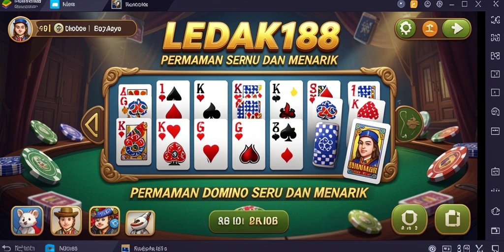 Tampilan gameplay seru dalam aplikasi LEDAK188.