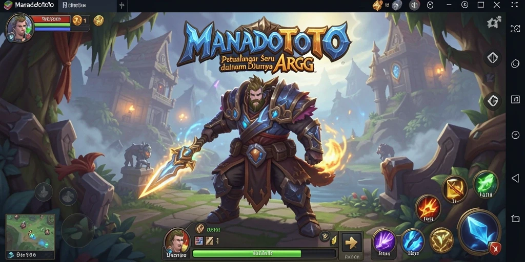 Tangkapan layar gameplay MANADOTOTO yang menampilkan aksi seru dalam ARPG.