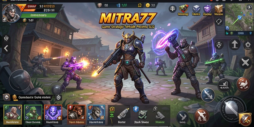 Tampilan menarik dari gameplay SLG di MITRA77.