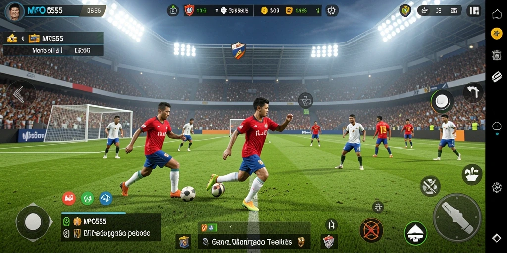 Tampilan gameplay seru di MPO555 dengan aksi olahraga mendebarkan.