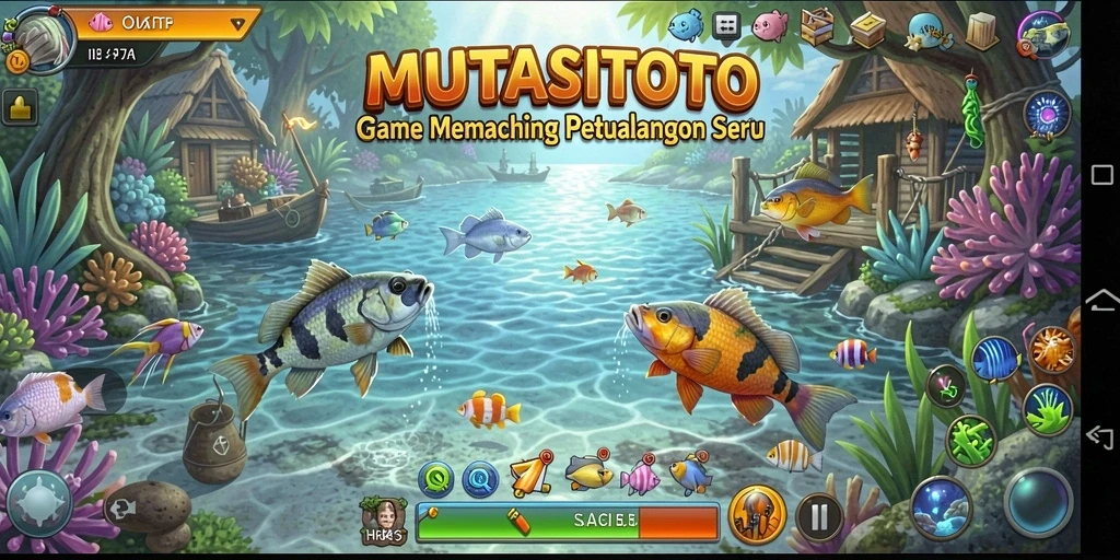 Tangkapan ikan besar di lautan dalam gameplay MUTASITOTO.