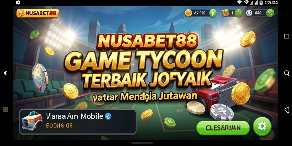 Tampilan gameplay <strong>NUSABET88</strong> dengan manajemen yang seru dan mendebarkan.