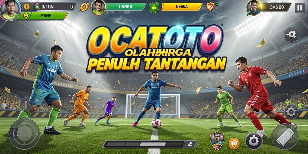 Screenshot gameplay OCATOTO menampilkan aksi seru dalam olahraga.