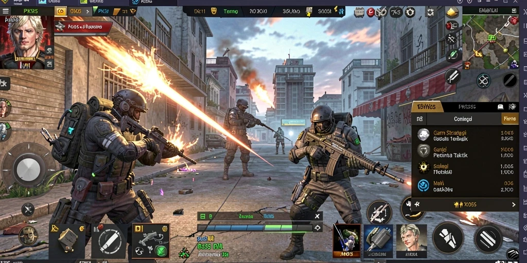 Tampilan gameplay PK95 yang menegangkan dan mendebarkan.
