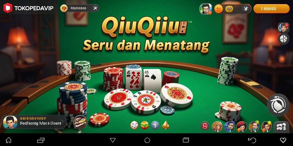 Tampilan gameplay QiuQiu di TOKOPEDIAVIP yang menarik.