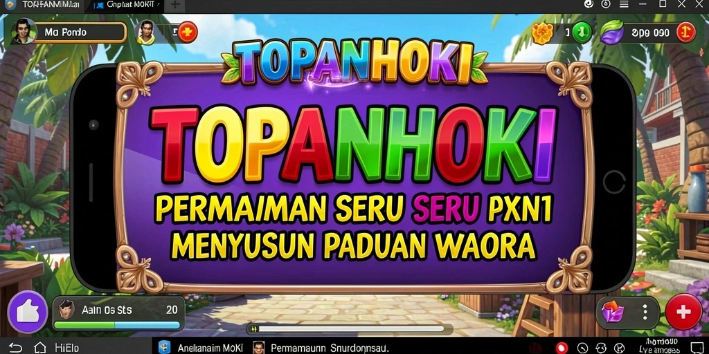 Tangkap momen menyusun warna dalam gameplay TOPANHOKI.
