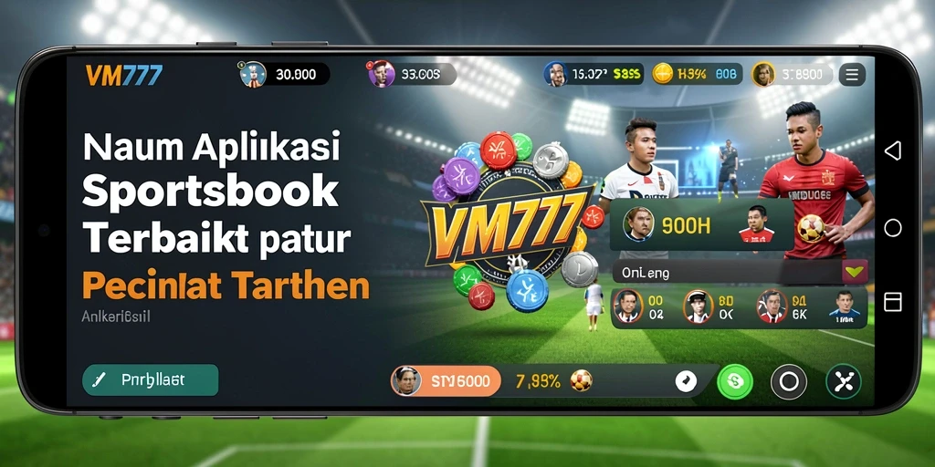Tampilan utama aplikasi VM777 dengan berbagai pilihan taruhan olahraga.